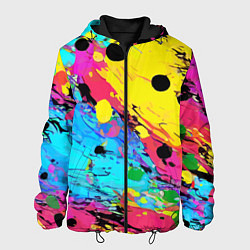 Мужская куртка Цветная абстракция - живопись