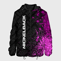 Куртка с капюшоном мужская Nickelback rock legends по-вертикали, цвет: 3D-черный