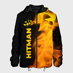 Мужская куртка Hitman - gold gradient по-вертикали