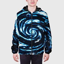 Куртка с капюшоном мужская The Whirlpool dream, цвет: 3D-черный — фото 2