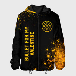 Мужская куртка Bullet For My Valentine - gold gradient вертикальн