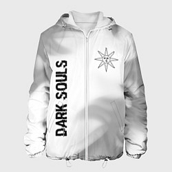 Куртка с капюшоном мужская Dark Souls glitch на светлом фоне вертикально, цвет: 3D-белый