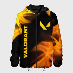 Куртка с капюшоном мужская Valorant - gold gradient вертикально, цвет: 3D-черный