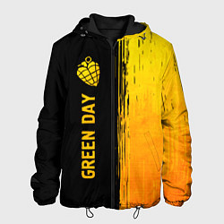 Куртка с капюшоном мужская Green Day - gold gradient по-вертикали, цвет: 3D-черный