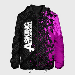 Куртка с капюшоном мужская Asking Alexandria rock legends по-вертикали, цвет: 3D-черный