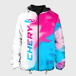 Мужская куртка Chery neon gradient style по-вертикали