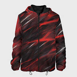 Куртка с капюшоном мужская Красный шторм, цвет: 3D-черный