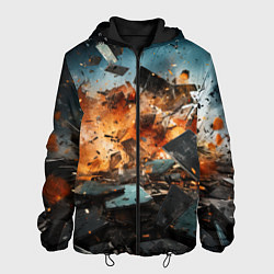 Мужская куртка Взрыв плит абстракция