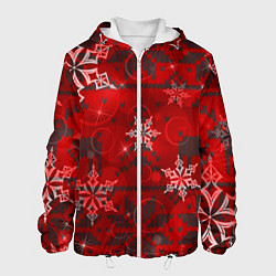 Мужская куртка Рождественские узоры снежинки
