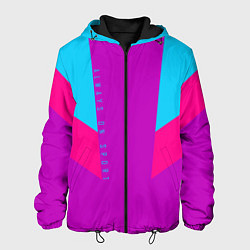 Куртка с капюшоном мужская Always in sports сиреньевый, цвет: 3D-черный