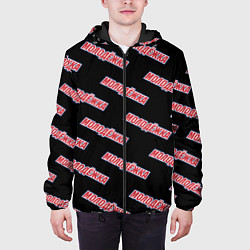 Куртка с капюшоном мужская Молодежка паттерн, цвет: 3D-черный — фото 2