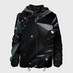 Мужская куртка Black luxury abstract
