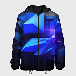 Мужская куртка Black blue background abstract
