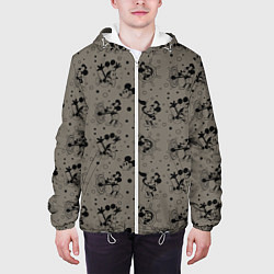 Куртка с капюшоном мужская Микки Маус матрос - паттерн, цвет: 3D-белый — фото 2