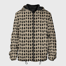 Куртка с капюшоном мужская Леопардовый дождь, цвет: 3D-черный