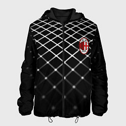 Куртка с капюшоном мужская Милан футбольный клуб, цвет: 3D-черный
