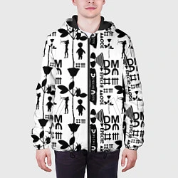 Куртка с капюшоном мужская Depeche Mode DM music, цвет: 3D-черный — фото 2