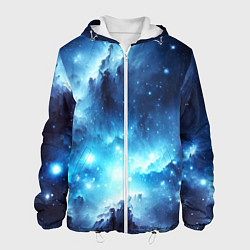 Мужская куртка Космический голубой пейзаж