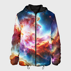 Куртка с капюшоном мужская The cosmic nebula, цвет: 3D-черный