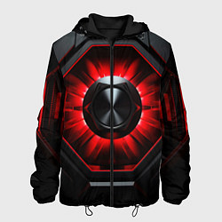 Мужская куртка Металлическая космическая конструкция с красным св