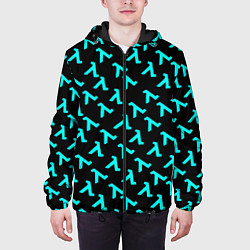 Куртка с капюшоном мужская Half life pattern freeman valve, цвет: 3D-черный — фото 2