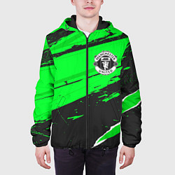 Куртка с капюшоном мужская Manchester United sport green, цвет: 3D-черный — фото 2