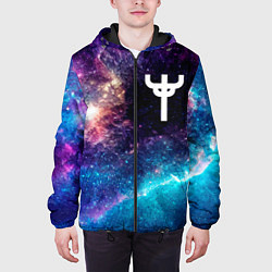 Куртка с капюшоном мужская Judas Priest space rock, цвет: 3D-черный — фото 2