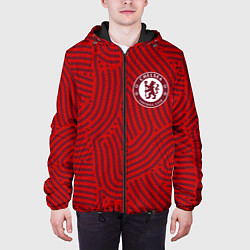 Куртка с капюшоном мужская Chelsea отпечатки, цвет: 3D-черный — фото 2