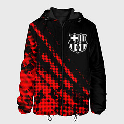 Куртка с капюшоном мужская Barcelona sport grunge, цвет: 3D-черный