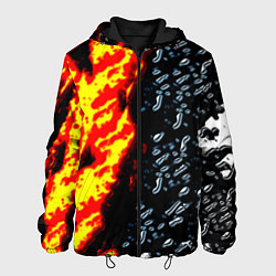 Мужская куртка Текстура огня и воды
