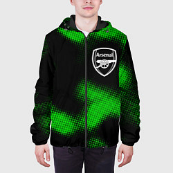 Куртка с капюшоном мужская Arsenal sport halftone, цвет: 3D-черный — фото 2