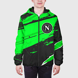 Куртка с капюшоном мужская Napoli sport green, цвет: 3D-черный — фото 2