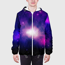Куртка с капюшоном мужская Космос и только, цвет: 3D-белый — фото 2