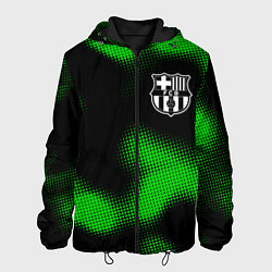 Куртка с капюшоном мужская Barcelona sport halftone, цвет: 3D-черный