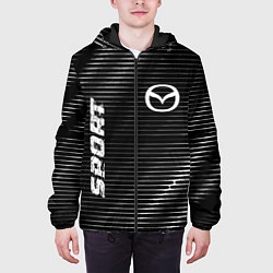 Куртка с капюшоном мужская Mazda sport metal, цвет: 3D-черный — фото 2