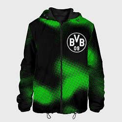 Куртка с капюшоном мужская Borussia sport halftone, цвет: 3D-черный