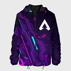 Куртка с капюшоном мужская Apex Legends neon gaming, цвет: 3D-черный