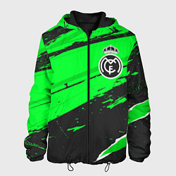 Куртка с капюшоном мужская Real Madrid sport green, цвет: 3D-черный