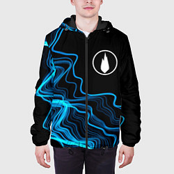 Куртка с капюшоном мужская Thousand Foot Krutch sound wave, цвет: 3D-черный — фото 2