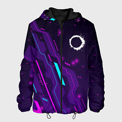 Куртка с капюшоном мужская The Callisto Protocol neon gaming, цвет: 3D-черный