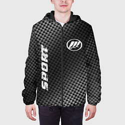 Куртка с капюшоном мужская Lifan sport carbon, цвет: 3D-черный — фото 2