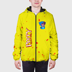 Куртка с капюшоном мужская Poppy Playtime Хагги Вагги монстр, цвет: 3D-черный — фото 2
