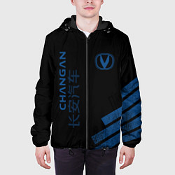 Куртка с капюшоном мужская Changan, цвет: 3D-черный — фото 2
