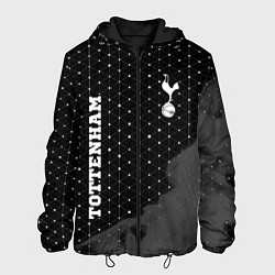Куртка с капюшоном мужская Tottenham sport на темном фоне вертикально, цвет: 3D-черный