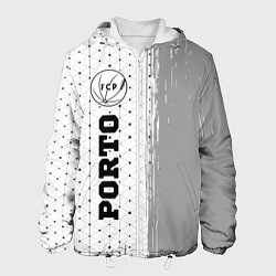 Куртка с капюшоном мужская Porto sport на светлом фоне по-вертикали, цвет: 3D-белый