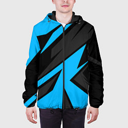 Куртка с капюшоном мужская Geometry racing, цвет: 3D-черный — фото 2