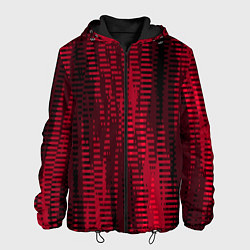 Мужская куртка Тёмный красный абстрактные полосы
