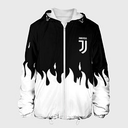 Куртка с капюшоном мужская Juventus fire, цвет: 3D-белый