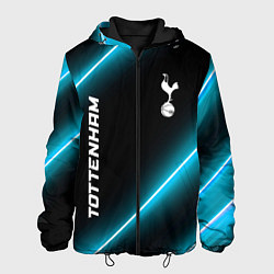 Куртка с капюшоном мужская Tottenham неоновые лампы, цвет: 3D-черный