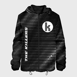 Куртка с капюшоном мужская The Killers metal rock lines, цвет: 3D-черный